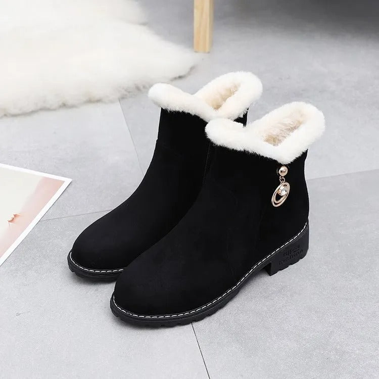 Guccique™ | Gevoerde half hoge winterlaarzen