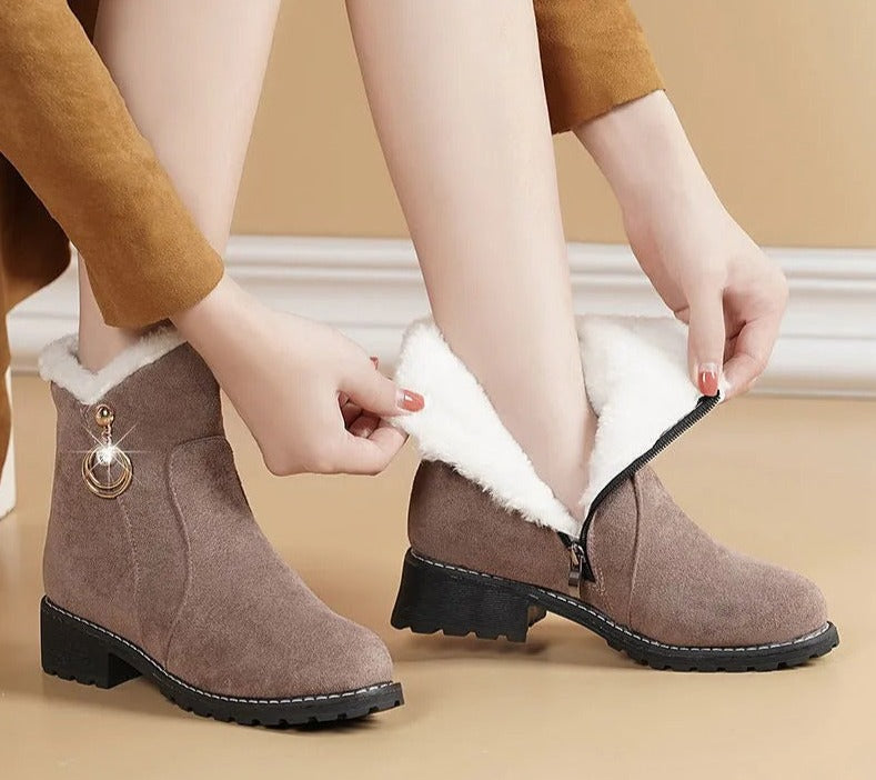 Guccique™ | Gevoerde half hoge winterlaarzen - Afbeelding 8