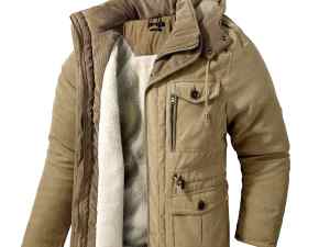 Opule™ | Dikke leren winterjas met fleece