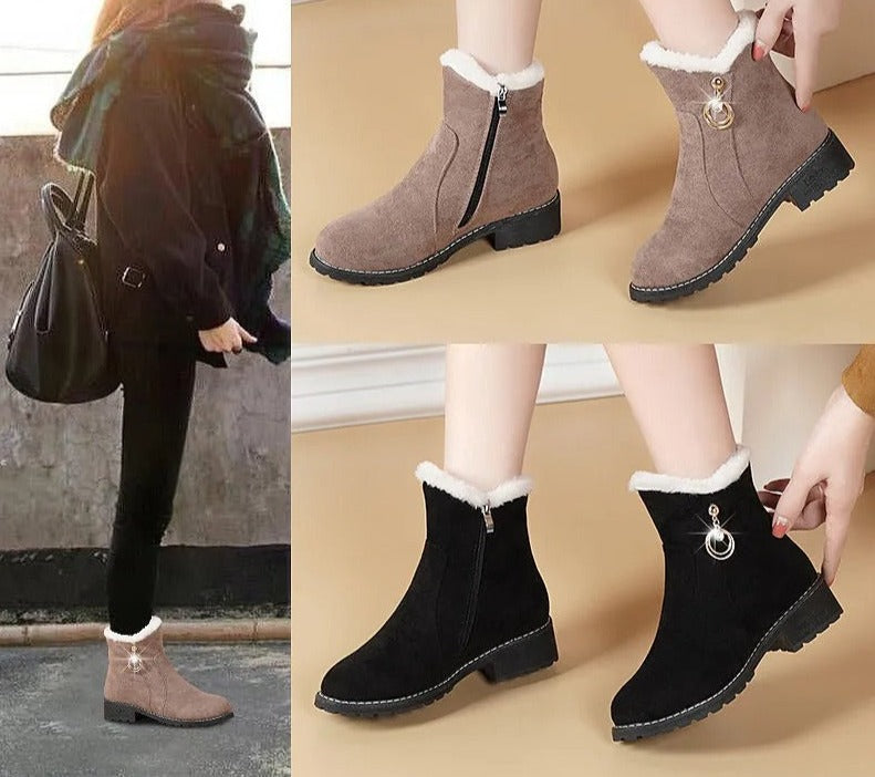 Guccique™ | Gevoerde half hoge winterlaarzen - Afbeelding 4