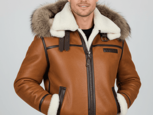 Shroud™ | Dikke leren winterjas met fleece
