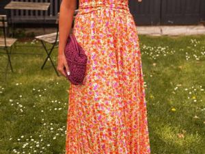 Zoraâ„¢ | Bloemen jurk met V-hals