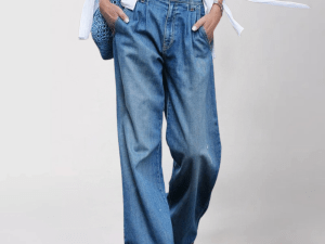 Jamieâ„¢ | Relaxed Fit Damesbroek Blauw