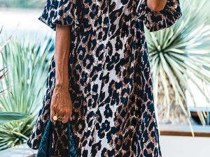 Savanna Chicâ„¢ | Luipaardprint Shirtjurk