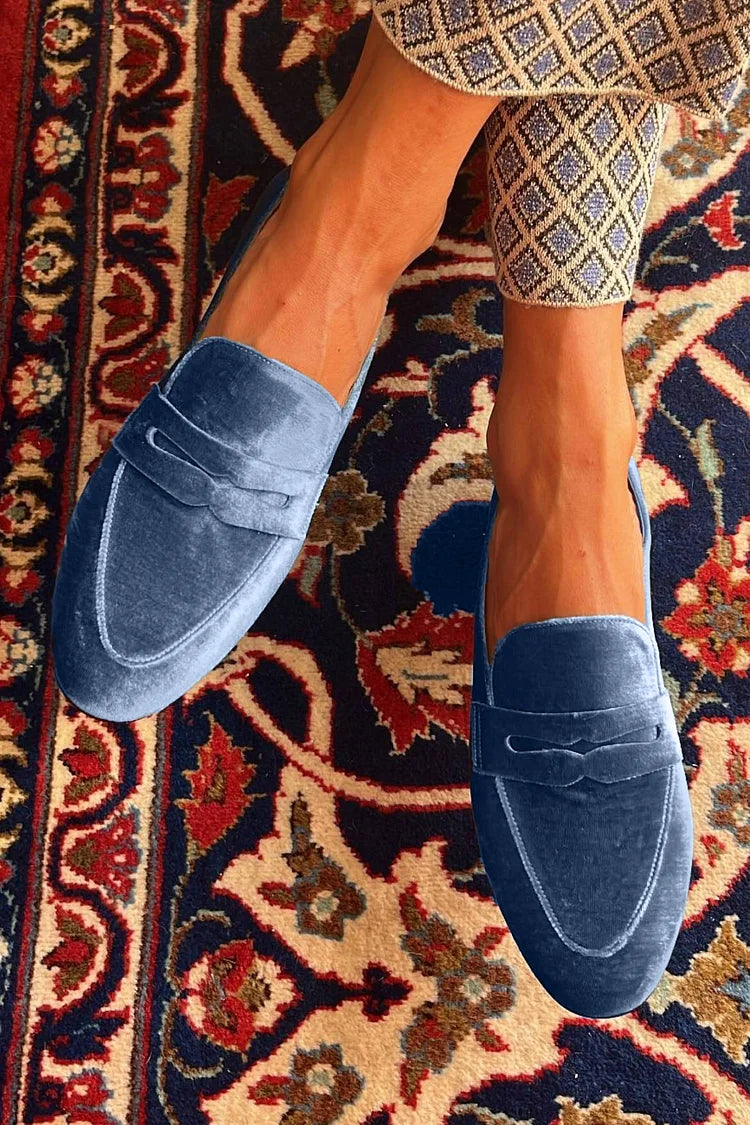 Veluna™ | Platte Suède Loafers