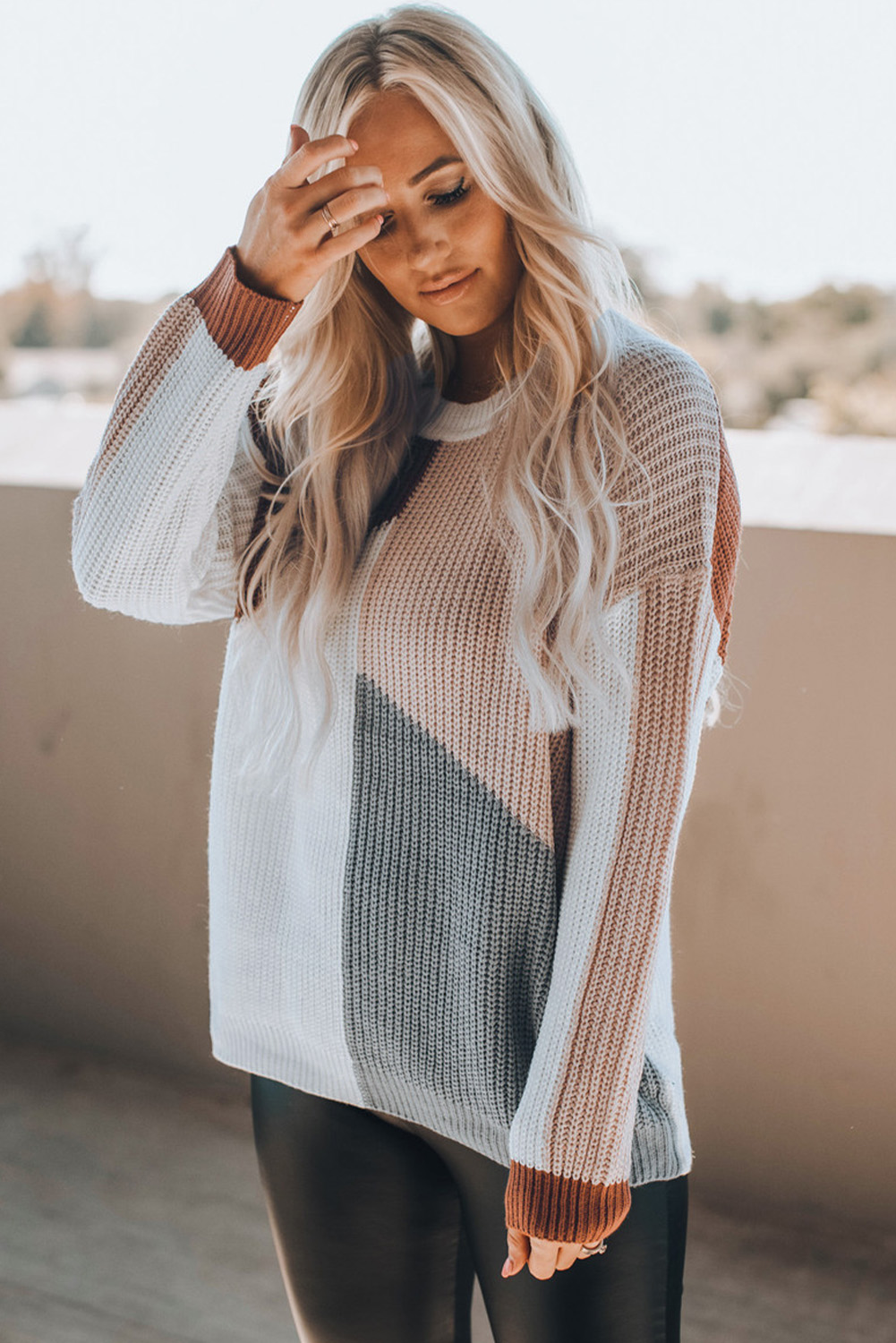 Viora™ | Multicolor Gebreide Damestrui - Afbeelding 4