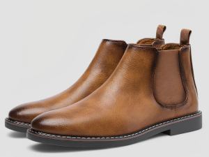 Armondâ„¢ | Retro Leren Heren Enkellaarzen