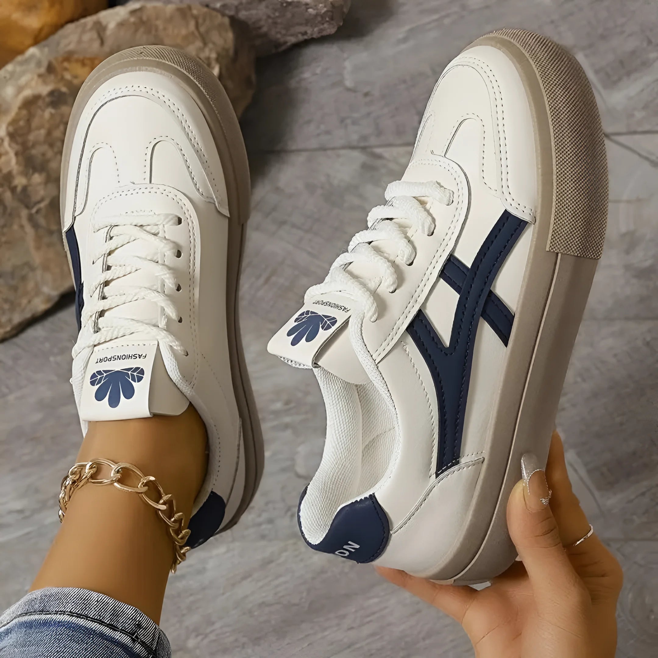 Ava™ | All-Match Witte Sneakers