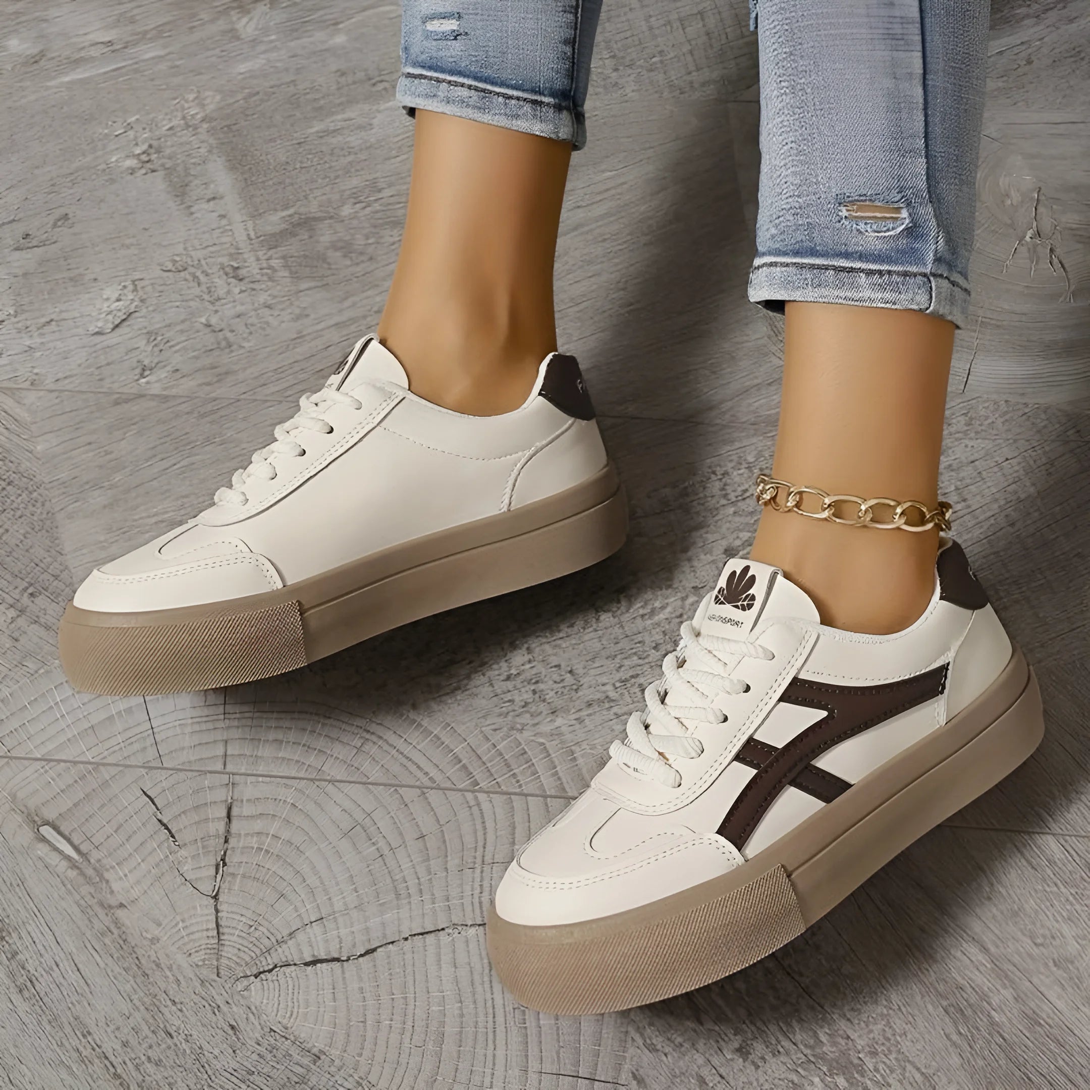 Ava™ | All-Match Witte Sneakers - Afbeelding 6