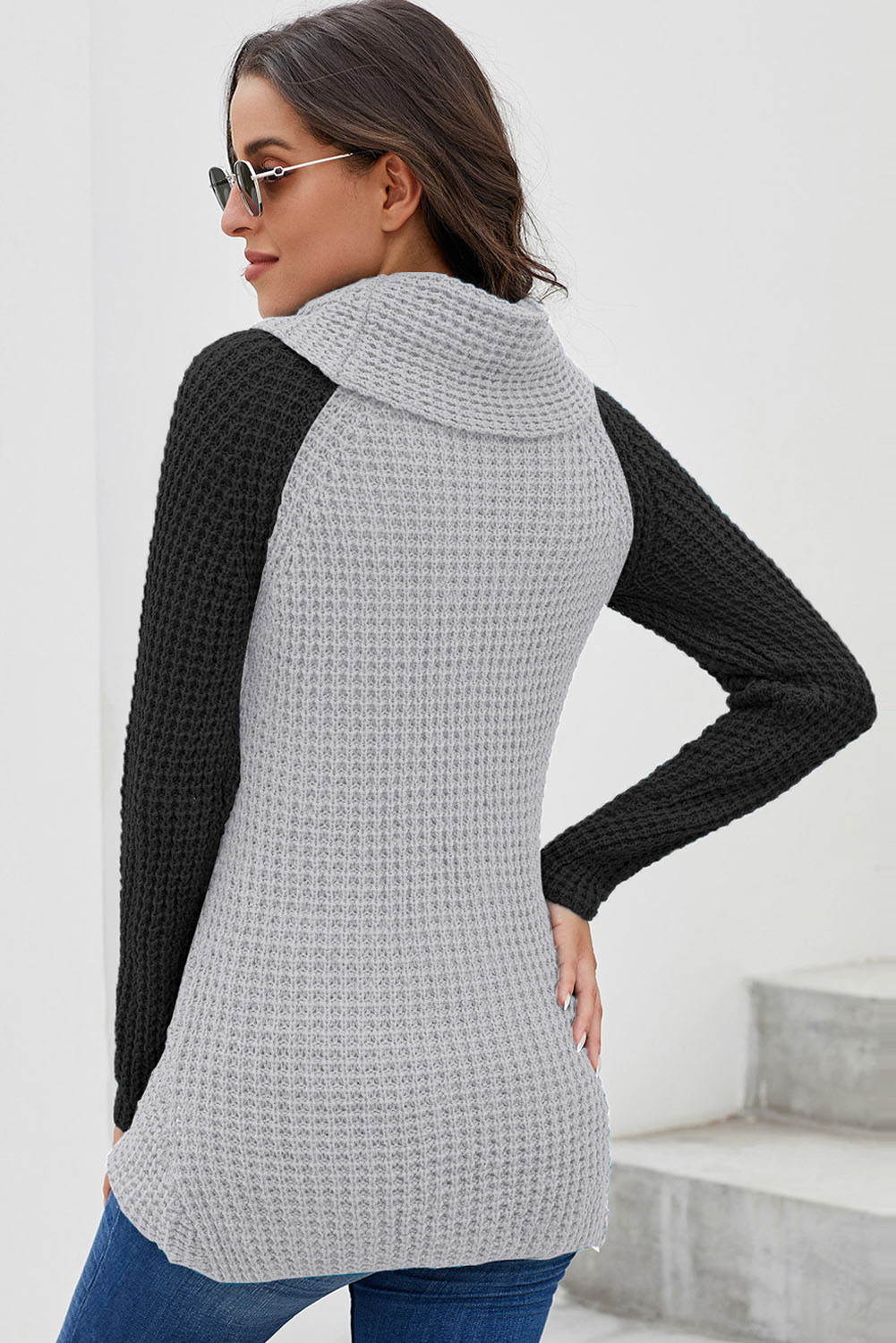 Elaris™ | Damestrui met Colkraag & Knopen - Afbeelding 6