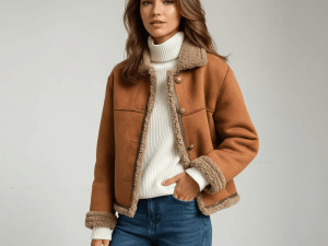 Chérie™ | Korte Bontjas met Luxe Bontkraag