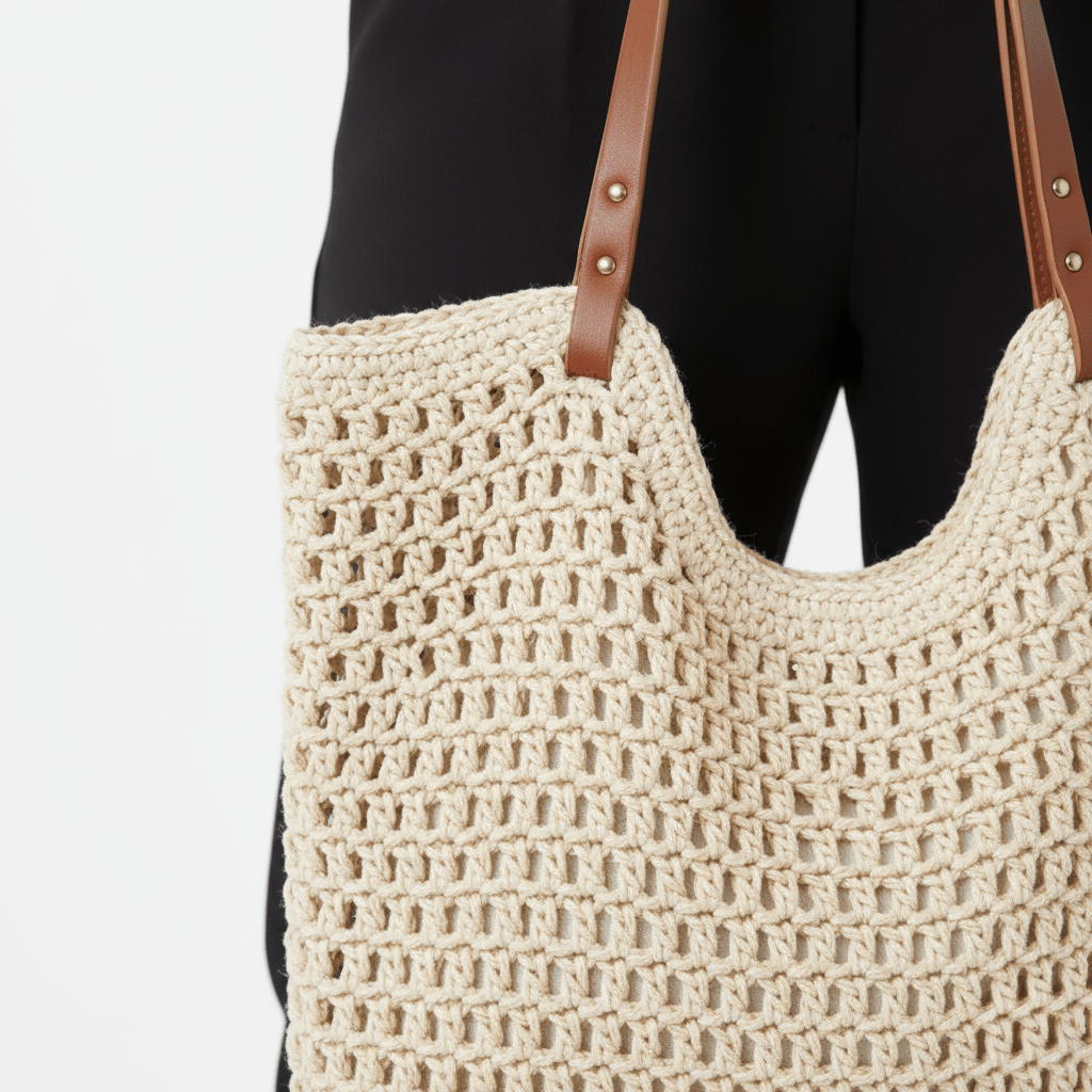 Isla™ | Handgemaakte Rieten Schoudertas met Grote Capaciteit - Afbeelding 3