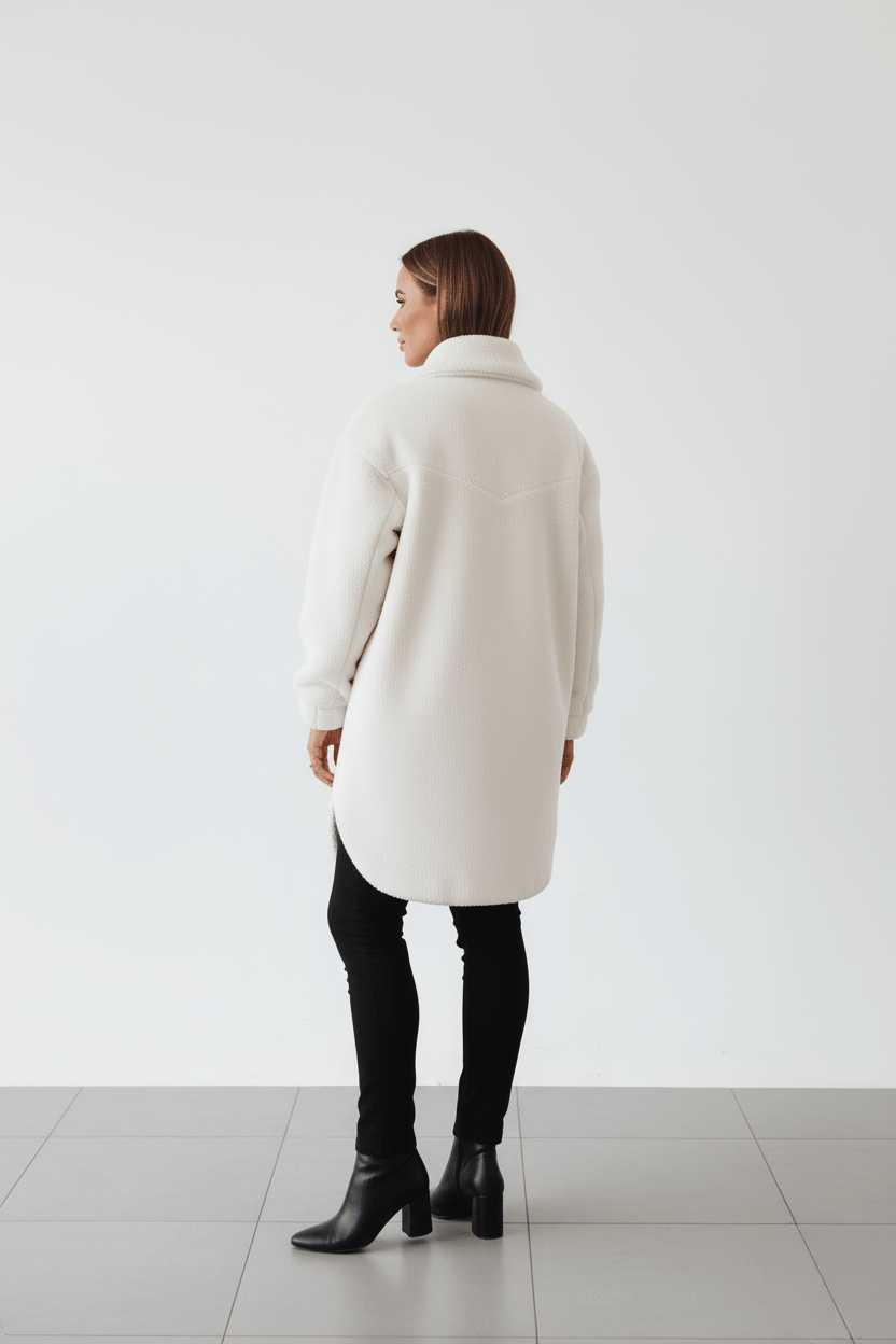 Leona™ | Witte Fleece Jas - Afbeelding 4