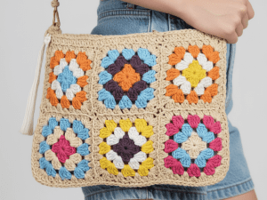 Liora™ | Handgemaakte Bloemen Rieten Schoudertas