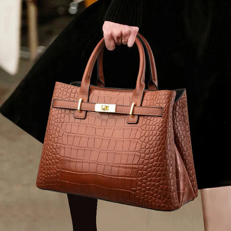 Elara™ | Elegante Handtas met Steenpatroon - Afbeelding 4