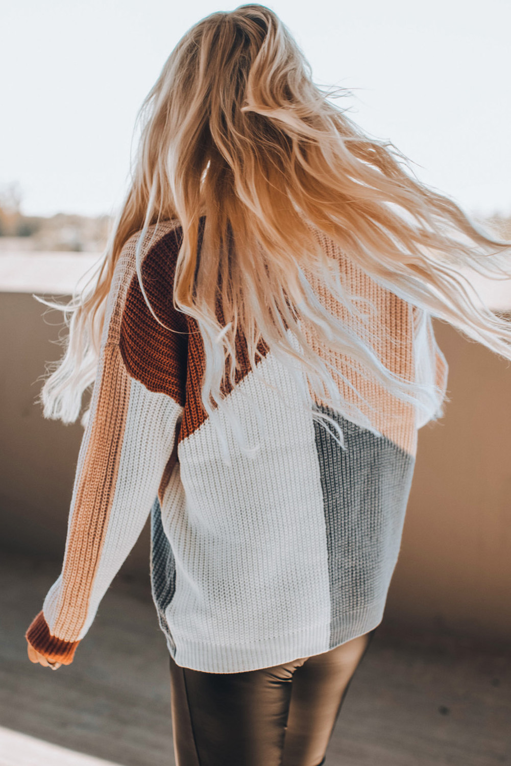 Viora™ | Multicolor Gebreide Damestrui - Afbeelding 2