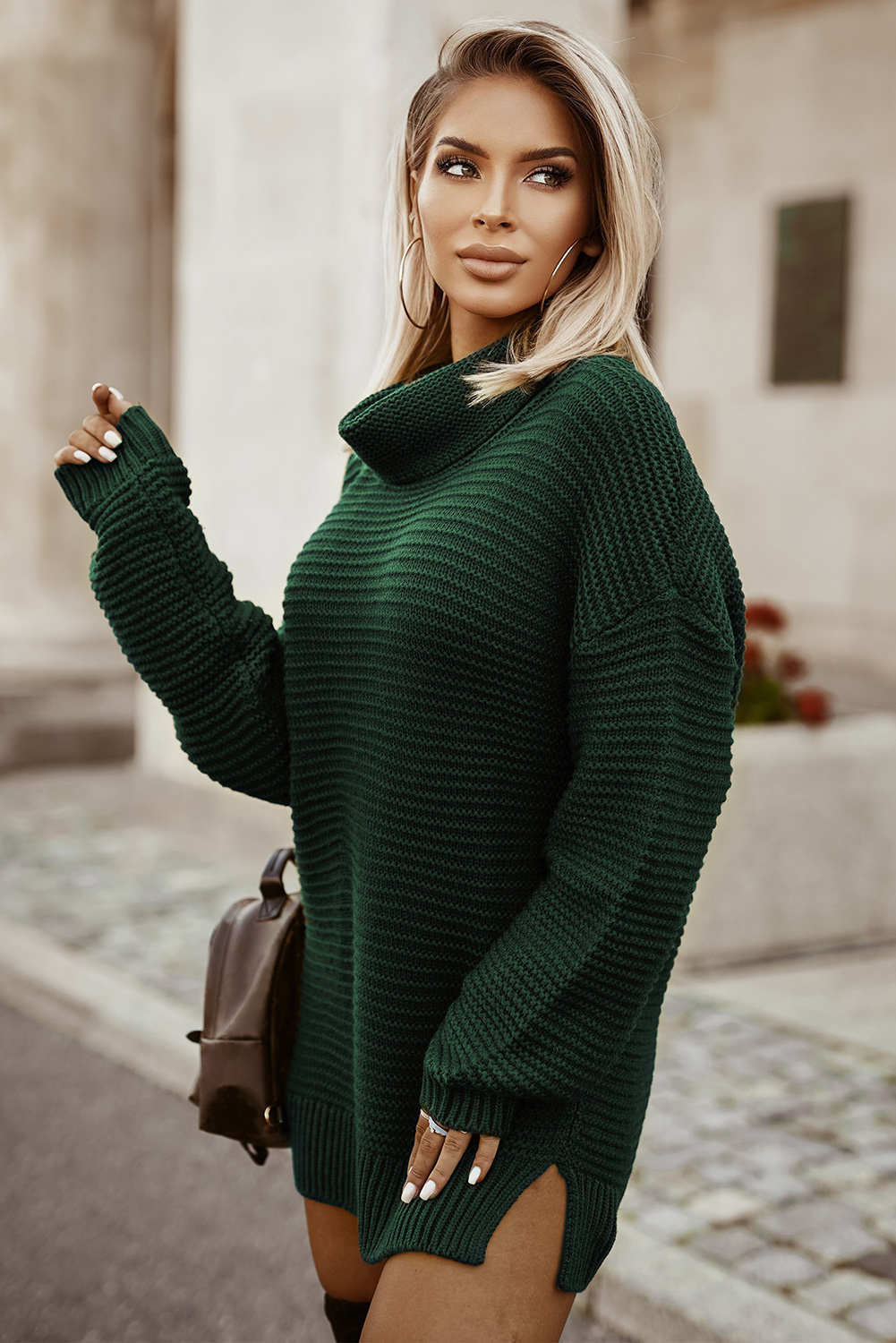 VerdeLux™ | Donkergroene Dames Coltrui - Afbeelding 7