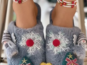 Snowelle™ | Warme Kerst Furry Sloffen