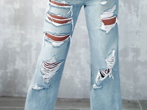 Aurélia™ | Sky Blue Wide Leg Jeans