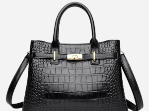 Elara™ | Elegante Handtas met Steenpatroon