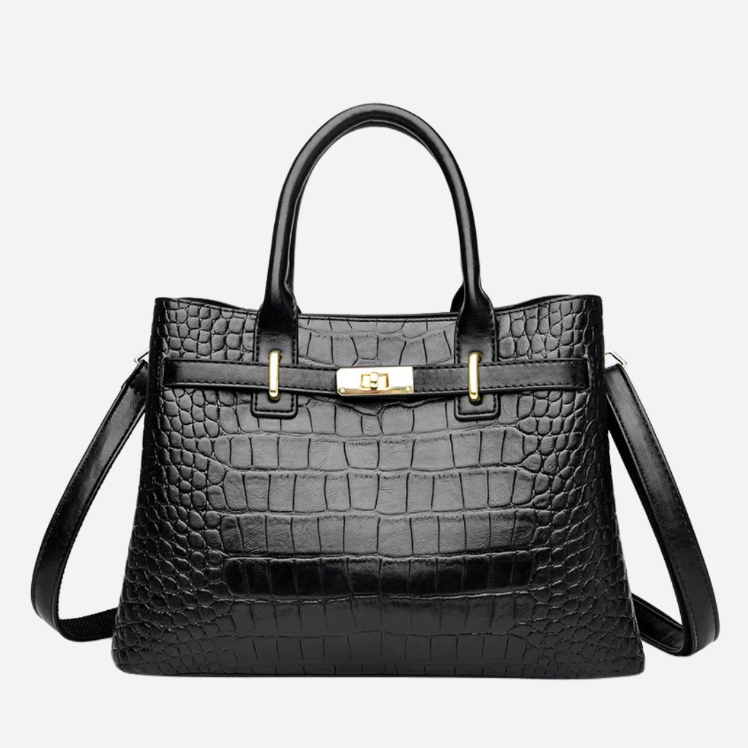 Elara™ | Elegante Handtas met Steenpatroon