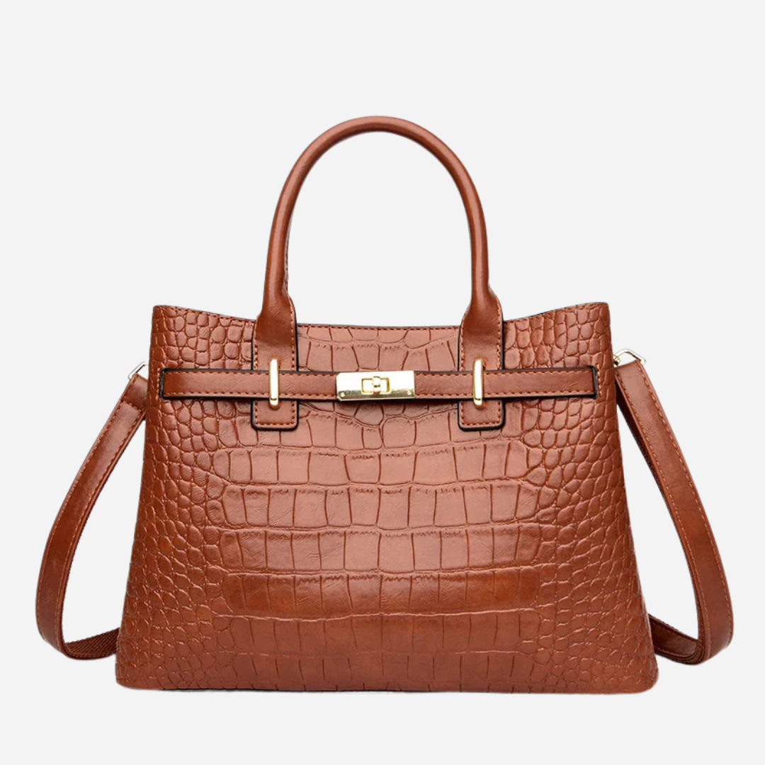 Elara™ | Elegante Handtas met Steenpatroon - Afbeelding 3