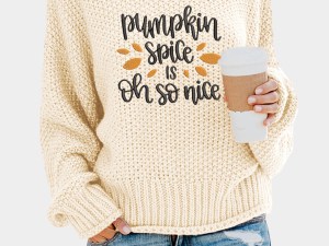 Autumné™ | Beige Gebreide Trui met Borduursel