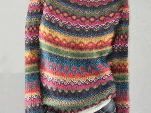 Vividâ„¢ | Kleurrijke Gebreide Wintertrui