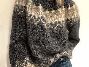 Noiré™ | Mohair Gebreide Jacquard Trui